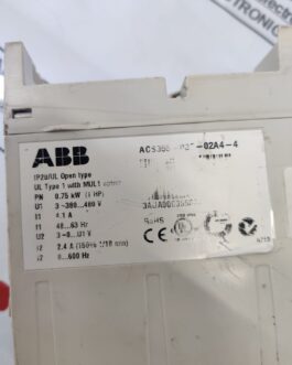 ABB AC DRIVE  ACS355 AC DRIVE 0.75KW 415VOLT (ACS355-03E-02A4-4)