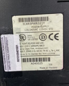 GE FANUC SMPS  IC693PWR321Y
