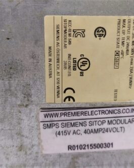 SIEMENS SMPS  SITOPM  MODULAR 40 AMP 200V 6EP1337-3BA00